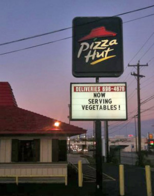 Pizza Hut: Now Serving Vegetables!