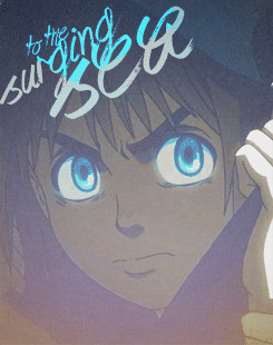 Finally I can see the outside world's sea... in your eyes.