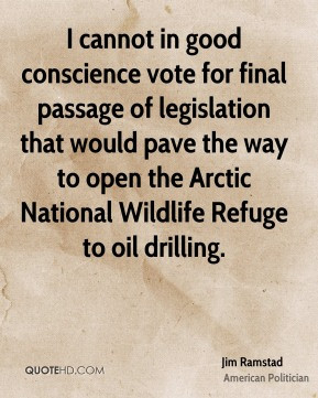 Jim Ramstad - I cannot in good conscience vote for final passage of ...