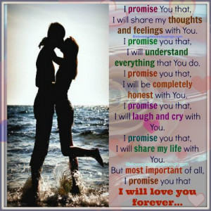 promise you that i will share my thoughts and feelings with you i ...
