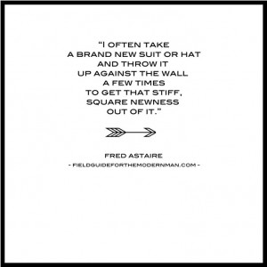 fred astaire #quote #menswear ::