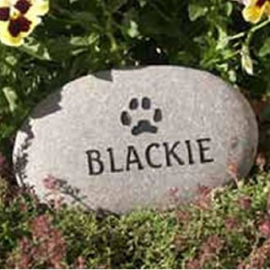 lb River Rock Pet Memorial Stone
