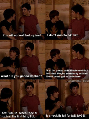 drake and josh, funny, lol, squirrel