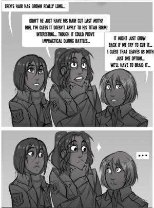 ... Eren Yaeger Mikasa Ackerman AOT attack on titan Armin Arlert hanji zoe