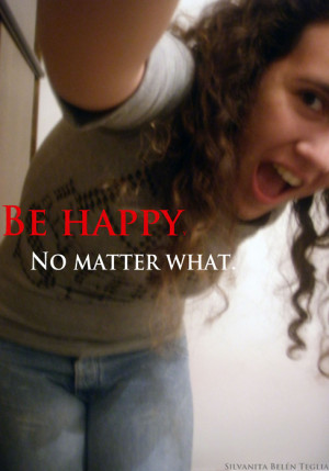 be happy, beauty quote, belen, curly hair, cute, girl, hair, happiness ...