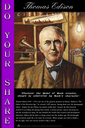 Thomas Edison (Code A6) Citizenship - Do Your Share