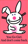 Happy Bunny Ransom Happy Easter 2009 MySpace Funny Button Graphics ...