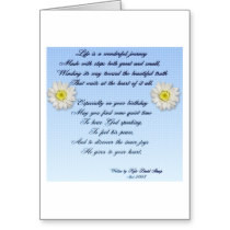 zazzle.comJourney Birthday Poem Card