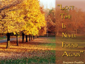 Lost Time Sayings About Time