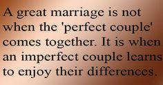 Working out what it means to be 'a Perfect Couple!' marriag quot ...