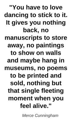 ... You have to love dancing to stick to it...