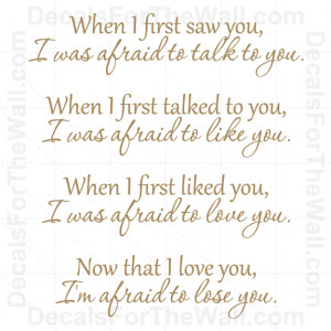 When-I-First-Saw-You-Love-Wall-Decal-Vinyl-Art-Sticker-Quote ...