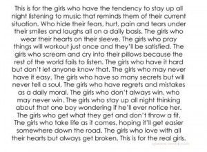 This is for you, real girls.