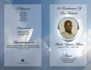 Funeral Program (Outer Spread)