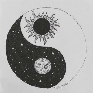 yin yang drawing