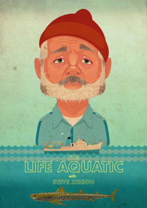 THE LIFE AQUATIC -with Bill Murray by James Gilleard, via Behance