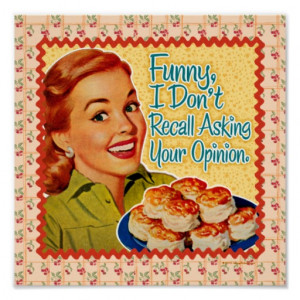 Retro Housewife Print | Funny, I Don't Recall...