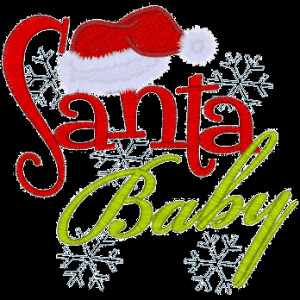 Adorable embroidered boutique shirt Santa Baby saying. Perfect for ...