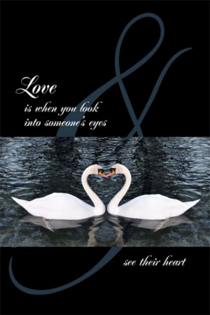 quote by Jill Petty, which was per­fect for the image of the swans ...
