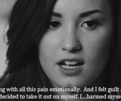 Demi Lovato Self-Harm Quotes
