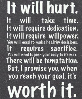 It WILL Hurt... A motivation!