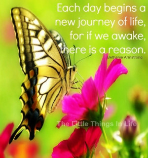 Each day quote via Little Things in Life on Facebook
