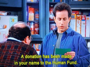 seinfeld quote jerry reads george s christmas card the strike