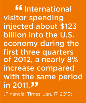 The spending generated by travelers ripples through many industries ...