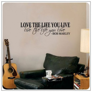 Bob-Marley-Quote-Wall-Decal-Decor-Love-Life-Words-Large-Nice-Sticker ...