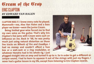 Van Halen on Clapton