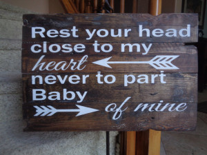 Baby Mine Sign Dumbo Quote Disney Song Sign Disney Sign Shabby Chic ...