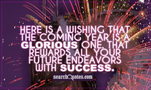 Best Wishes Quotes For Future Endeavours ~ Here is a wishing that the ...