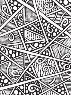 Abstract Doodles: Print to Color- LOTS of cool pages- copy and paste ...