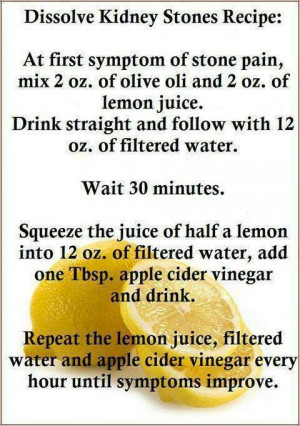 Dissolve Kidney Stones