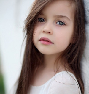 adorable, beautiful, beauty, brunette, child, cute, green eyes, hair ...