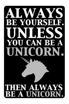 Zombie Unicorn Minimalist Humor Quote Prints: Three 12x14 Art ...