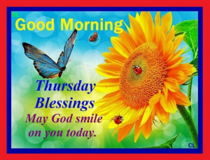 Good Morning Thursday Blessing