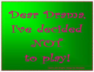 rise above the drama...