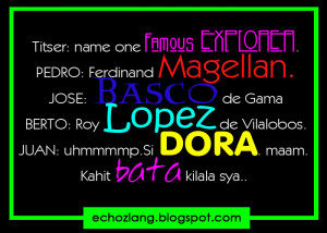 Name One Famous explorer | Dora The Explorer