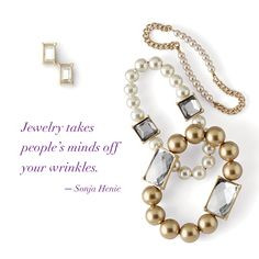 lia sophia jewelry — gold, crystal and pearl “Vanity” bracelet ...