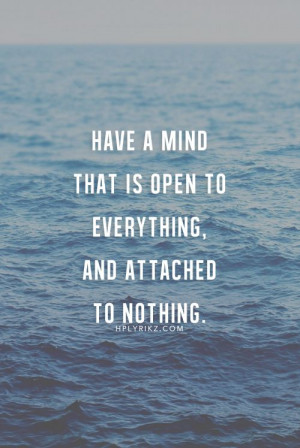 Open mind!