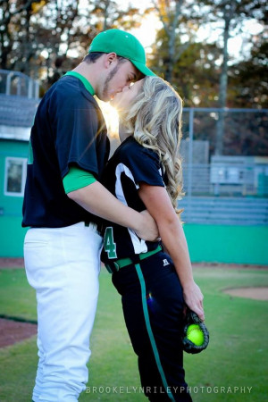 Baseball/softball love! #couple #baseball #softball #loveofthegame