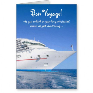 Bon Voyage Cruise Cards