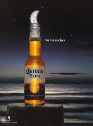 ... Extra beer commercial - Buenas Noches - the lime looks like the moon