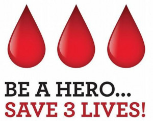 ... blood, one person can save the lives of as many as three people