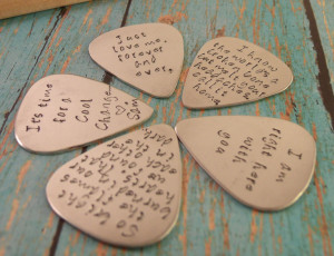 Love quotes Guitar Pick-Perfect Gift for a Grooms Wedding gift ...