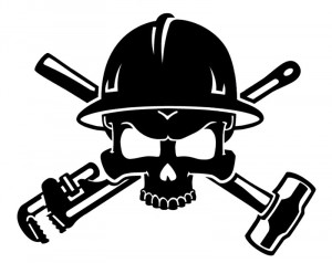 Oilfield Roughneck Drawing http://www.inkace.com/roughneck-skull-decal ...