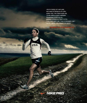 Nike Women Running Ads Print ad: nike pro woman
