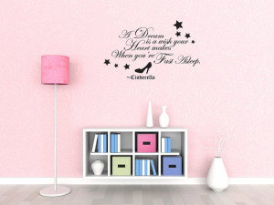 Cinderella Saying Wall Decal Art Sticker Quote Vinyl Lettering Letter ...