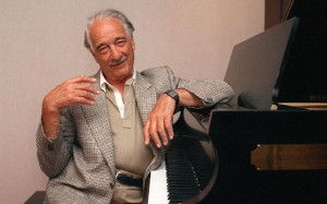 ... Victor Borge in his dressing room at Wolf Trap in Vienna, in June 1989